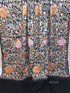 Pashmina Embroidered Shawl | Kashmiri Aar Work Embroidery Perfect Gift in Sale Price