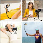 Bundle of 2 Lazy Bendable Flexible Hang Neck Phone Holder 360 Degree Rotation Mobile Stand -Black